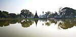 Lake in historical park of Sukhothai